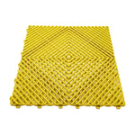 Heavy Duty Vented Garage Interlocking Floor Tiles | Yellow
