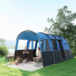 8-person Tunnel Tent, 3000mm Waterproof | Blue