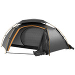 Camping Tent Dome Tent With Removable Rainfly For 1-2 Man | Dark Gray
