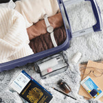 40x20x25cm Cabin Carry-on Suitcase - Lightweight, Durable, 4-wheel Luggage - 100+ Airlines Approved | Cabin | Navy Blue