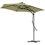 3m Cantilever Parasol W/ Waterproof Cover | Beige