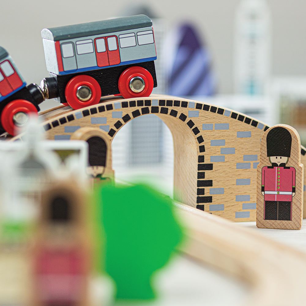 Wooden City Of London Train Set - Over 50 Pieces