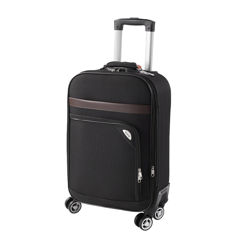 20" Softshell Expandable Suitcase With Combination Lock | Black