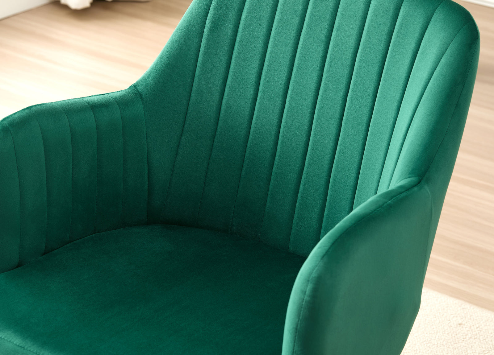 Charlotte Velvet Dining Chairs Set Of 2 - Modern Elegance And Comfort | Green