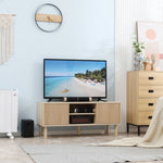 Tv Stand Cabinet For Tvs Up To 50" With Sliding Doors