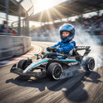 AIYAPLAY Licensed Mercedes-amg Petronas F1 Electric Go Kart For Kids 3-5