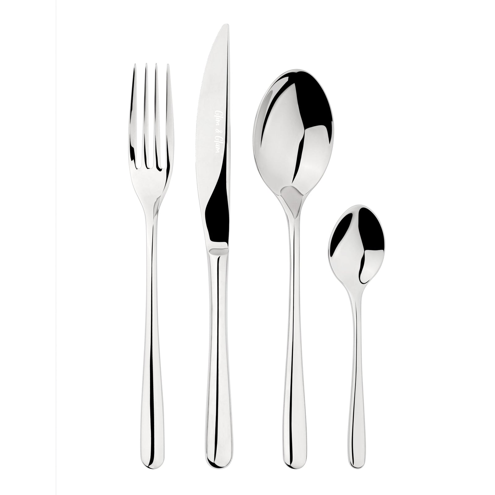 Cutlery Sets Stainless Steel 18/8 Catering Sphere | 32Piece | Silver