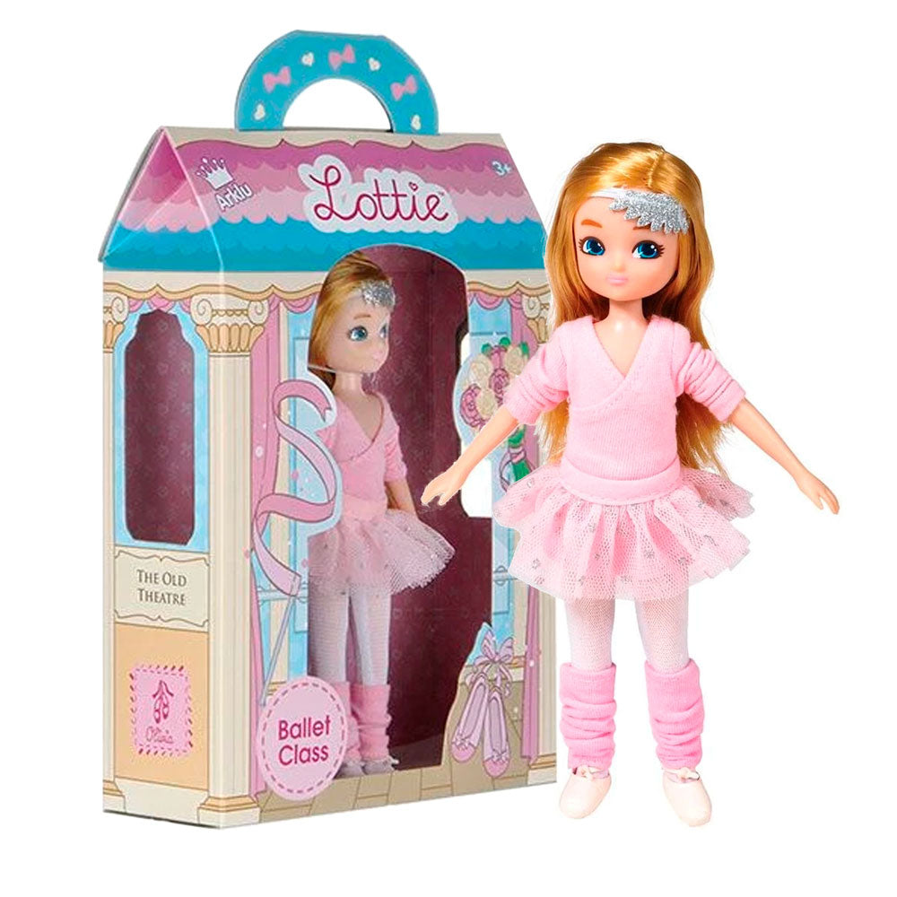 Bigjigs Toys Ballerina Olivia, Dressed in Pink Tutu, 18cm Tall