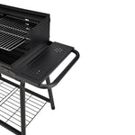 Outdoor Garden Charcoal Grill With Rear Baffle