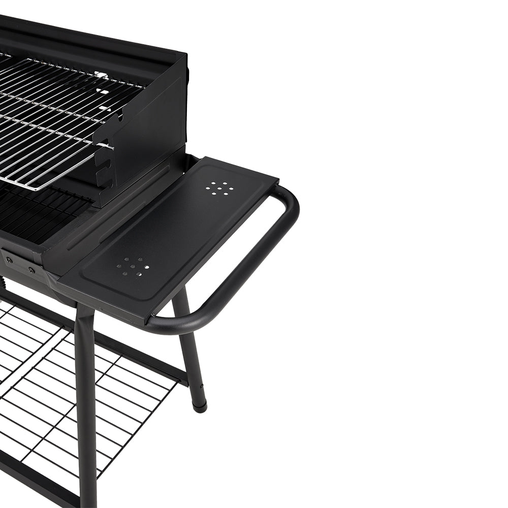 Outdoor Garden Charcoal Grill With Rear Baffle