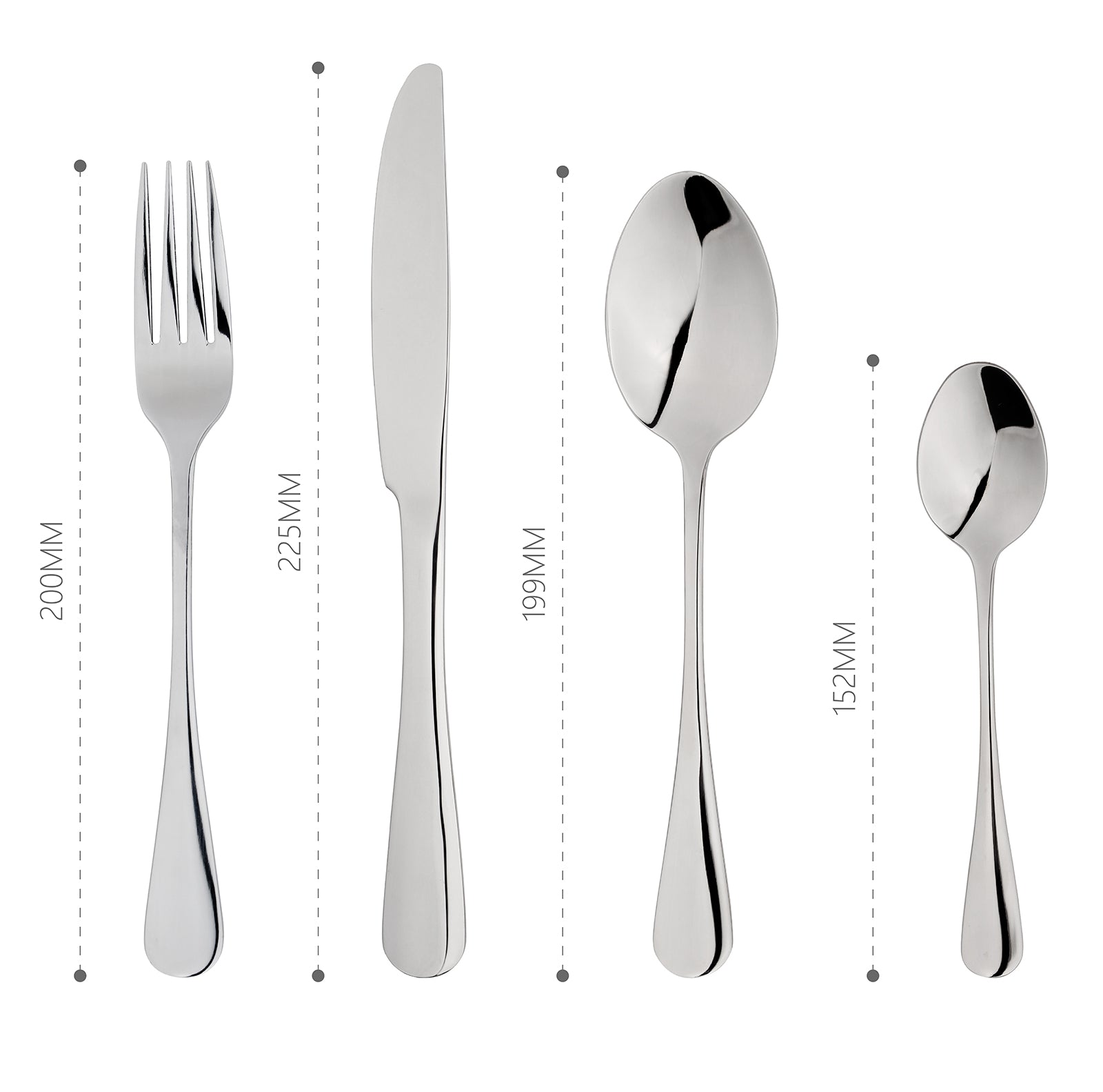 Cutlery Sets Stainless Steel Spoon Fork Simple 24 Piece Set