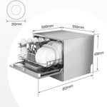 6.5l Freestanding Compact Dishwasher With Led Display