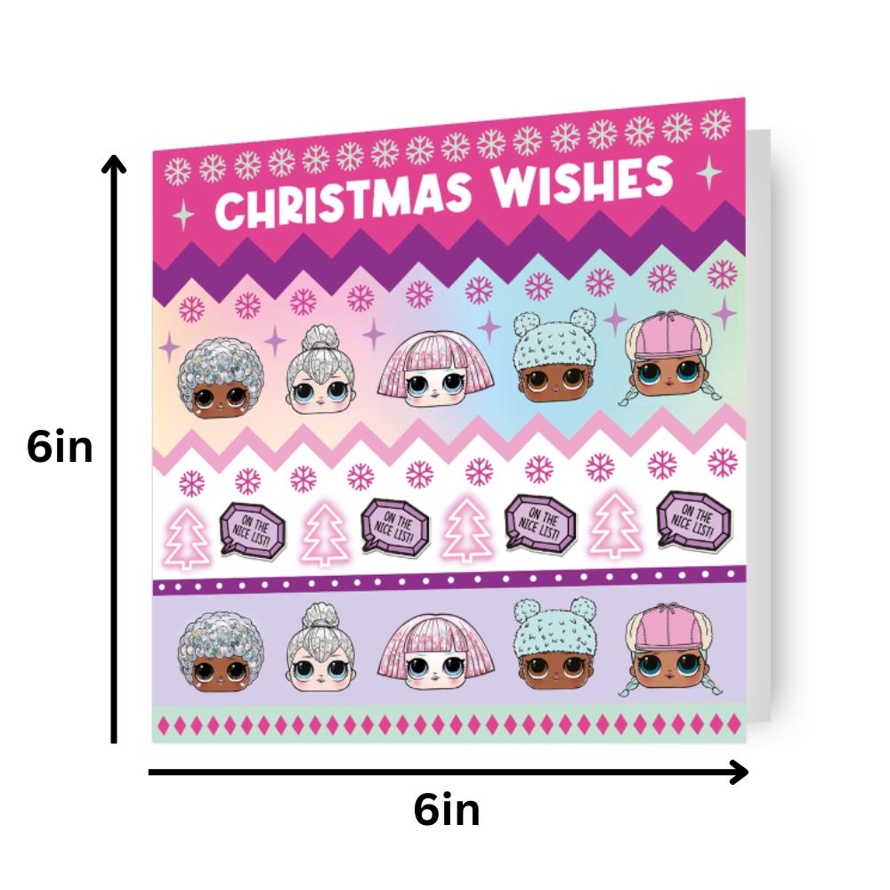 LOL Surprise Christmas Card Official Product