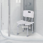 Adjustable Aluminum Shower Bath Stool Spa Chair Non-slip