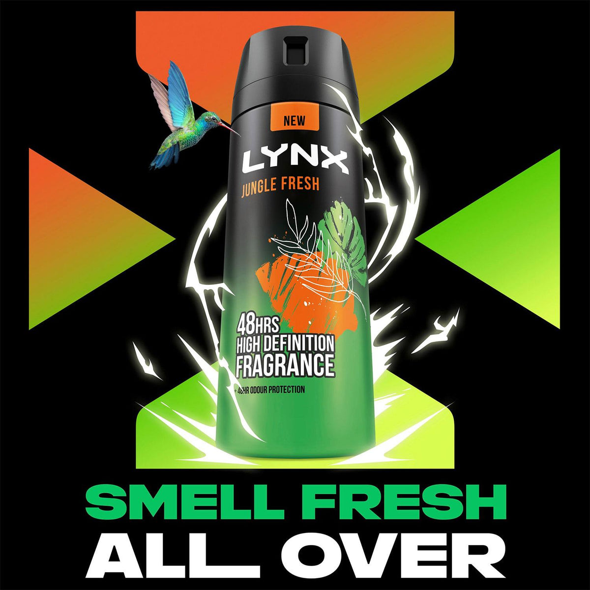 Body Spray Jungle Fresh 48h High Definition Fragrance Deodorant 150ml | Set of 36