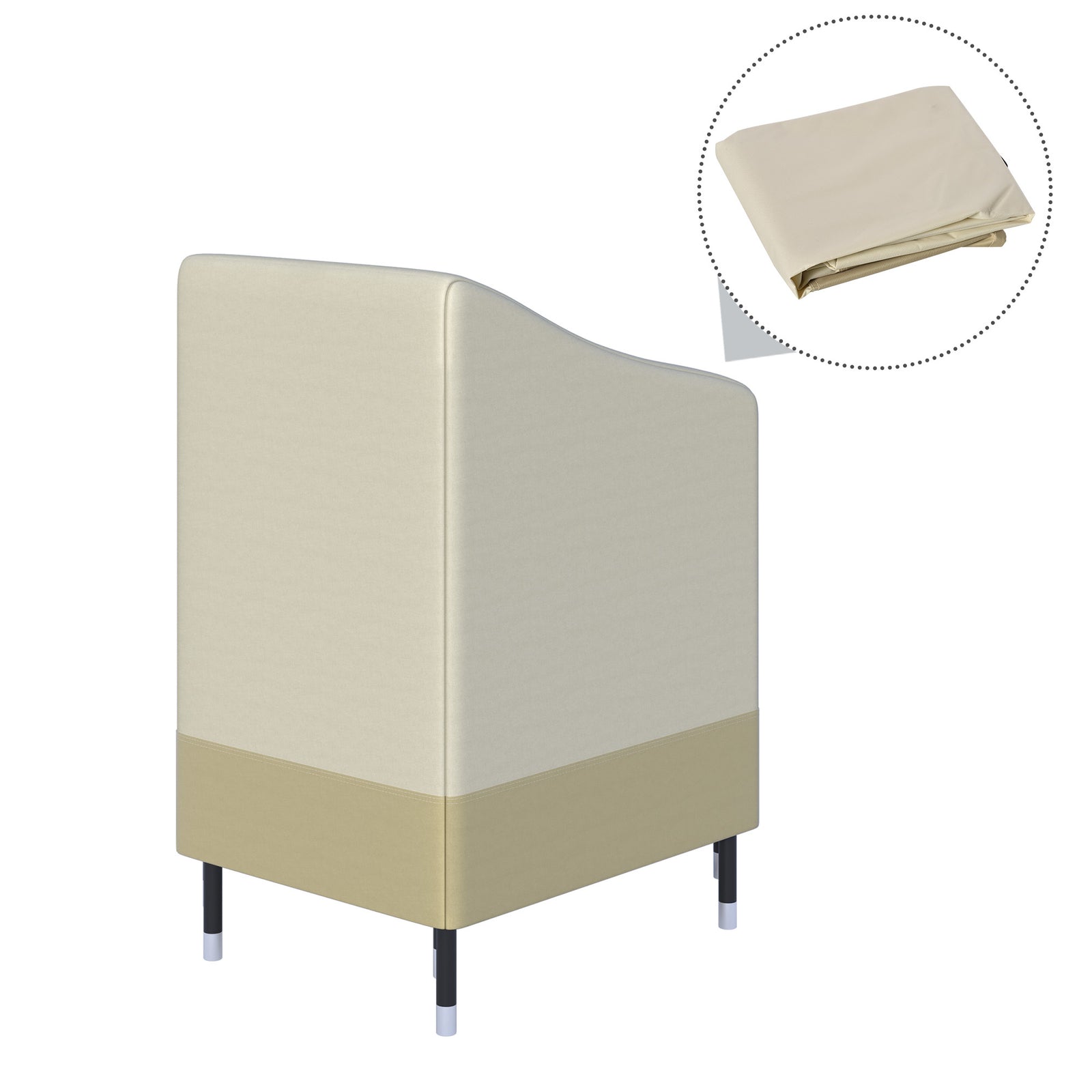Outdoor Furniture Cover Chairs Stacked Protection Wind Rain