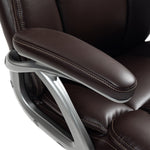 Tilting Executive Office Chair, Pu Leather Desk Chair | Brown