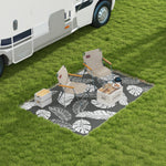 Reversible Rug W/ Carry Bag 182x274cm Grey