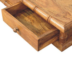 Bamboo Wall-mounted Console, 2 Drawers, Brown