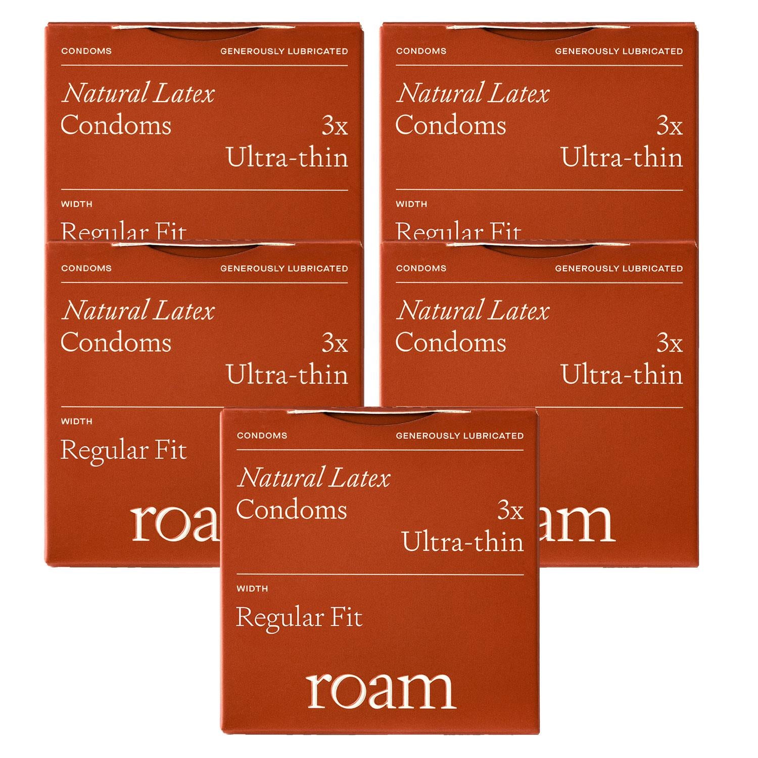 15 Pack Ultra-thin Condoms For Safer Sex & Contraception Regular Fit