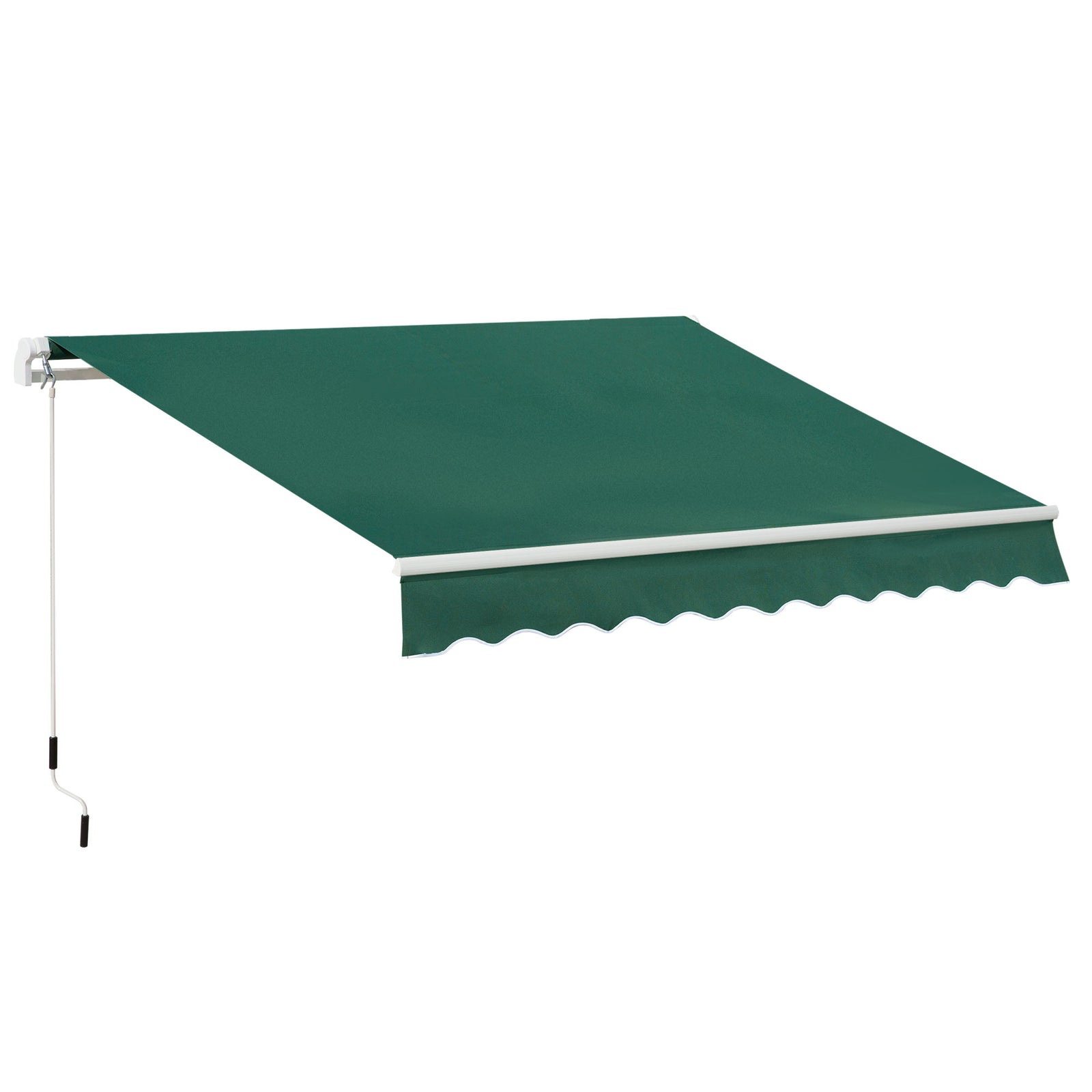 3x2m Manual Window Awning W/ Hand Crank | Green