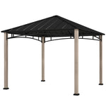 3x3m Hardtop Gazebo With Galvanised Metal Roof