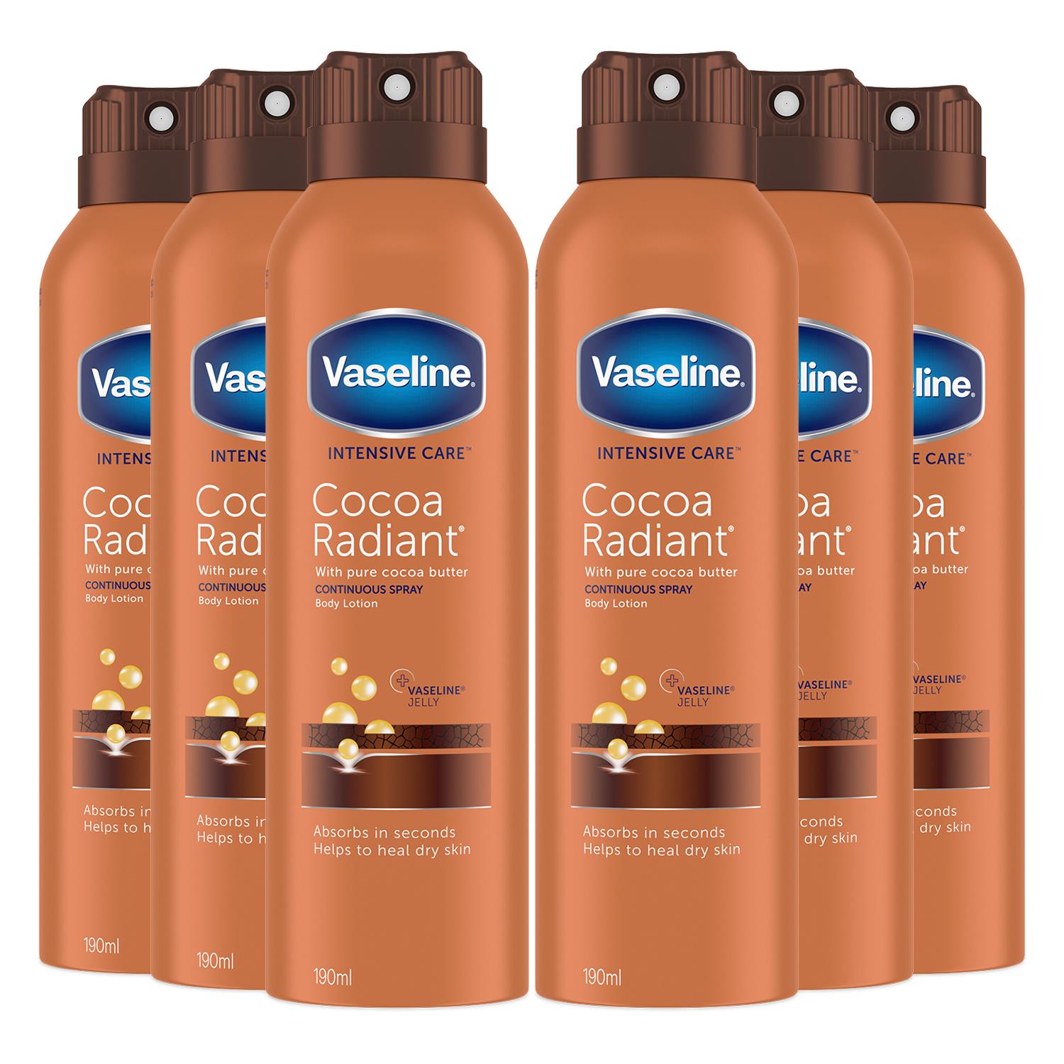 Intensive Care Spray Moisturiser Cocoa Radiant, 6x190ml