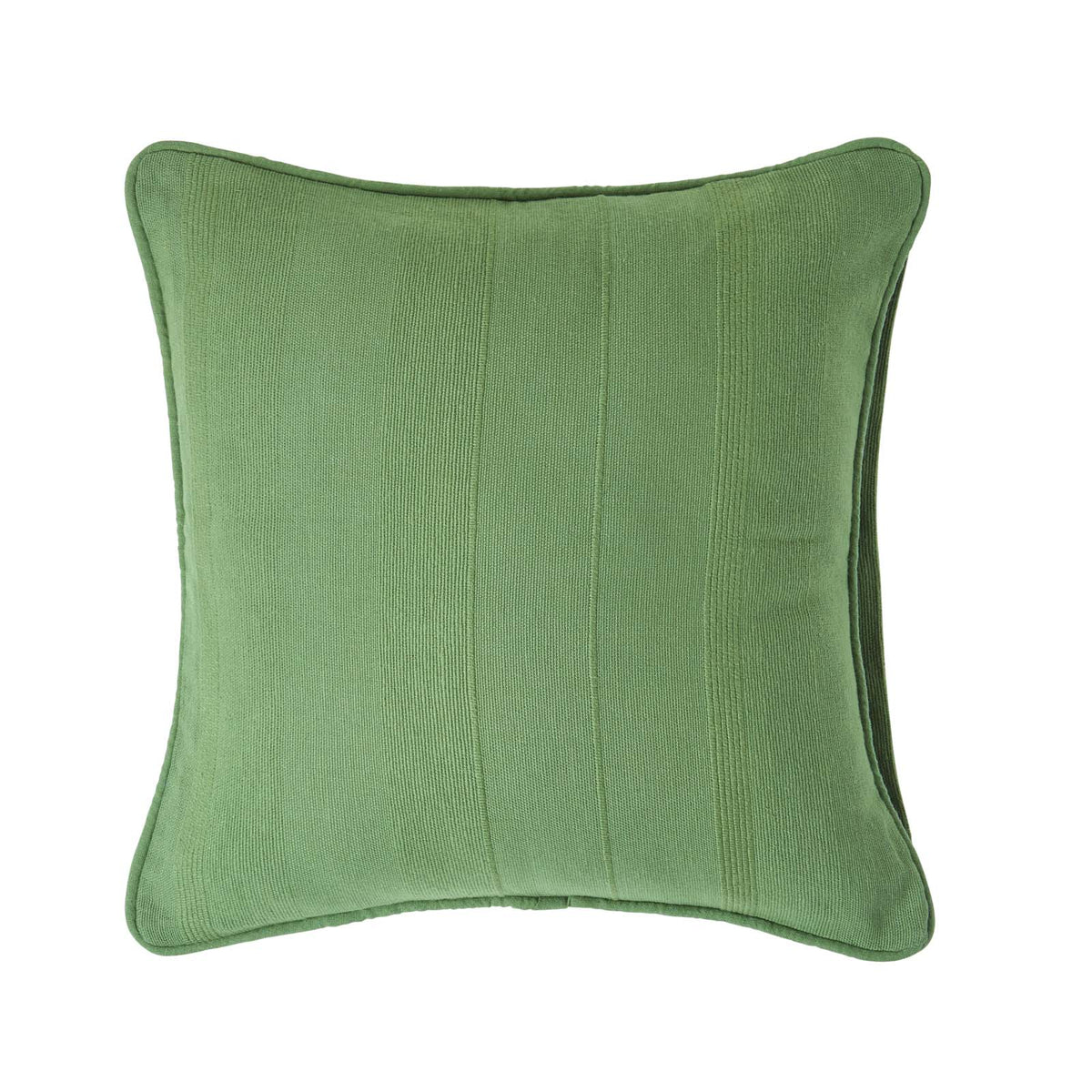 Cotton Rajput Ribbed Cushion Cover | 45cm x 45cm | Dark Olive