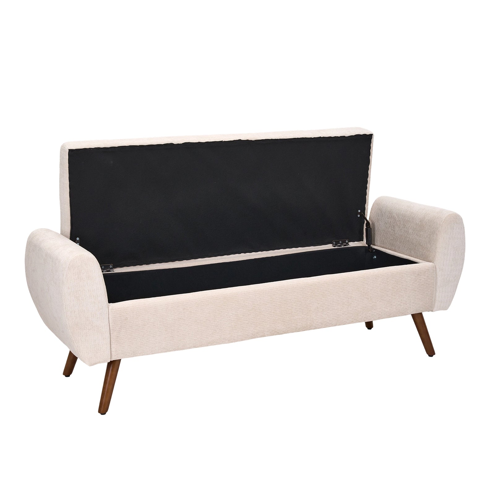 Breeins Chenille Upholstered Storage Bench