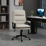 Faux Leather Office Chair Adjustable | Dove Gray