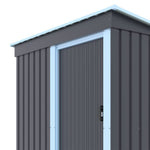 3 X 5ft Outdoor Metal Storage Shed With Lockable Door
