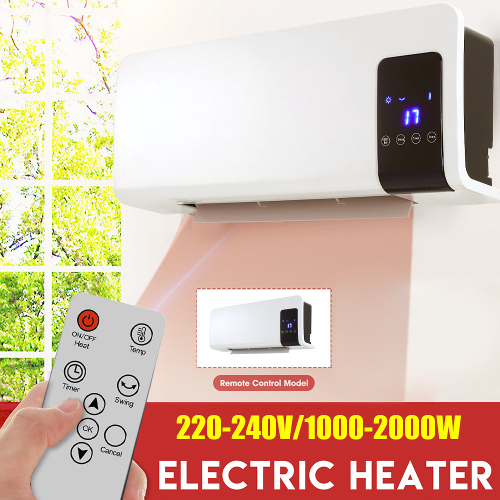 Wall Mounted Electric Heater With Remote Control
