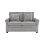 Corduroy Fold Out Mattress Sofa Bed - 2 Seater | Grey