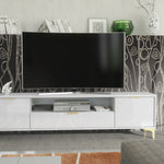 Goldline Gloss Tv Unit 200cm | White