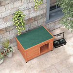 Wooden Dog Kennel With Removable Floor, Openable Roof