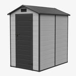 4x6 Ft Outdoor Garden Plastic Storage Shed | Black