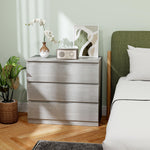 HOMCOM Chest Of Drawers, 3 Drawer Storage Cabinet Unit For Bedroom, Grey