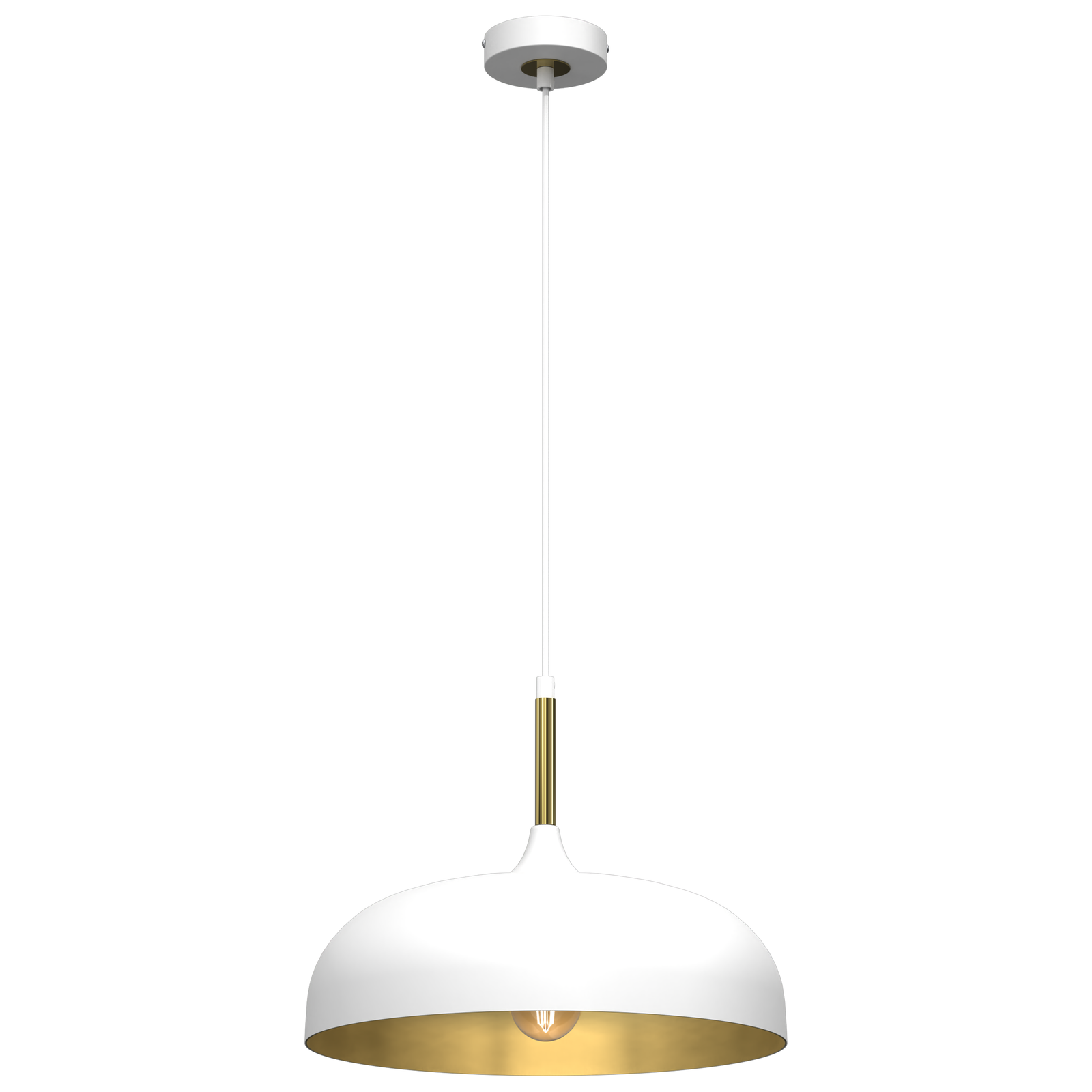 Pendant Lamp Lincoln 1xe27 35cm | 35cm | White