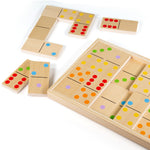 Wooden Jumbo Dominoes Set, Includes 28 Pieces