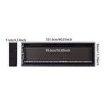 40-inch Wall Mounted Electric Fireplace With Remote Control