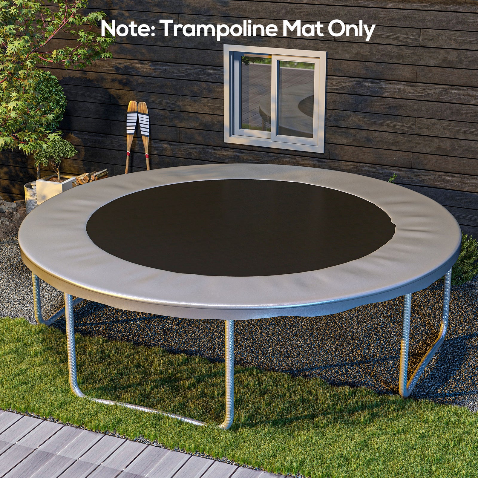 Replacement Trampoline Mat For 12ft Trampoline Frame | Black