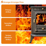 Berlin 7kw Cast Iron Wood And Charcoal Burning Stove | 7kw | Cast Iron