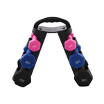 Breeins 1/2/3 Kg Fitness Dumbbells Home Hand Weights Set With Storage Stand