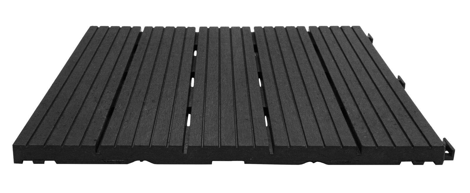 Pack Of 10 Cosmo Garden Patio Cosmopolitan Interlocking Decking Tiles | Dark Grey