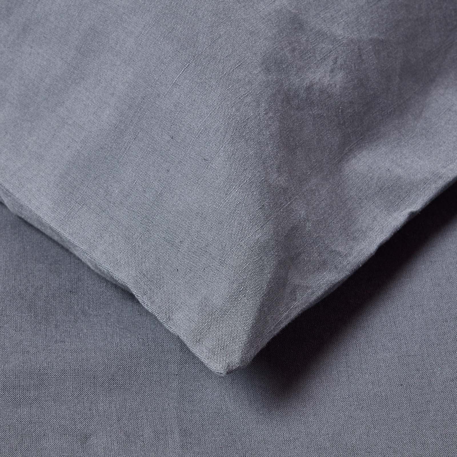 Linen Housewife Pillowcase | 48 x 74cm | Dark Grey