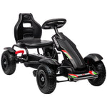 Pedal Go Kart W/inflatable Tyres, Handbrake | Black