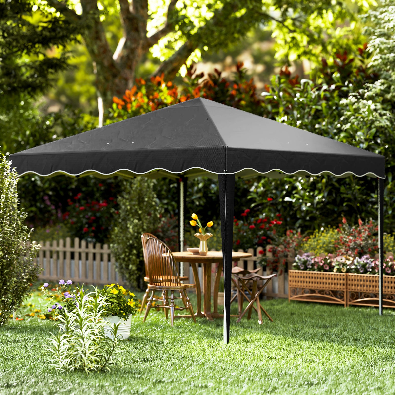 3x3(m) Pop Up Gazebo Marquee Tent For Garden W/ Carry Bag