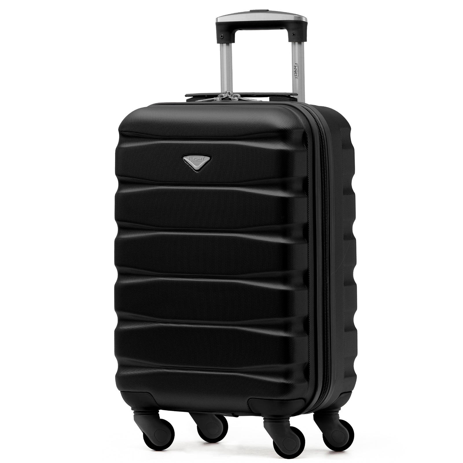 55x35x20cm Cabin Carry On Suitcase Hard Shell Overhead Luggage 100+ Airlines Approved | Cabin | Black