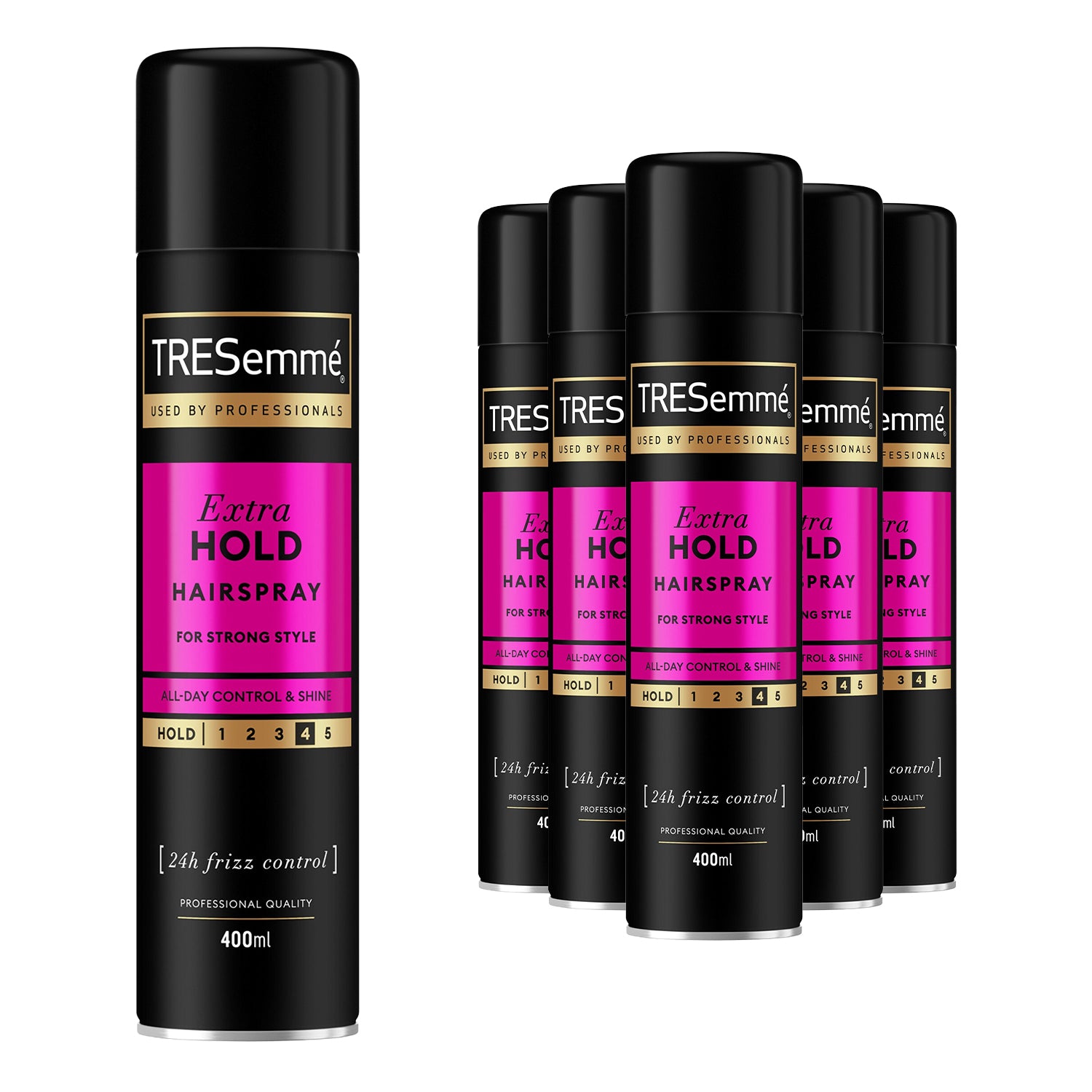 24 H Frizz Control Hairspray Extra Hold 400ml, 6 Pack