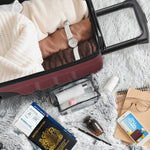 40x20x25cm Hard Case Cabin Suitcase Ryanair Free Approved Carry On | Cabin | Burgundy